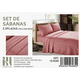 thumbnail image 1 of Set De Sabanas King Color Negro Rosa Hilos + 2 Funda De Almohada, 1 of 2