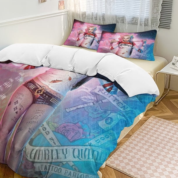 Harley Quinn 3-Piece Bedding Set Soft Warm And Comfortable Bed Set