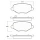 thumbnail image 2 of Pastillas Freno para auto Dodge Caravan 2008-2020 Trasero, 2 of 4