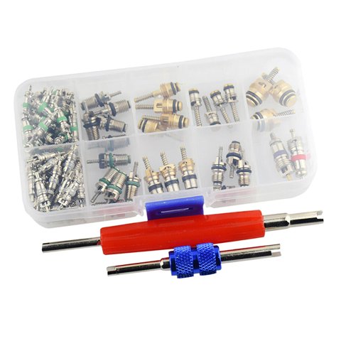 Ioensy - Juego De Surtido Profesional Duradero Con Núcleo De Válvula De Aire Acondicionado Para Coche R12