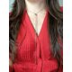thumbnail image 2 of Colgante Collar Largo Regulable Medida Ajustable Minimalista Plateado, 2 of 3