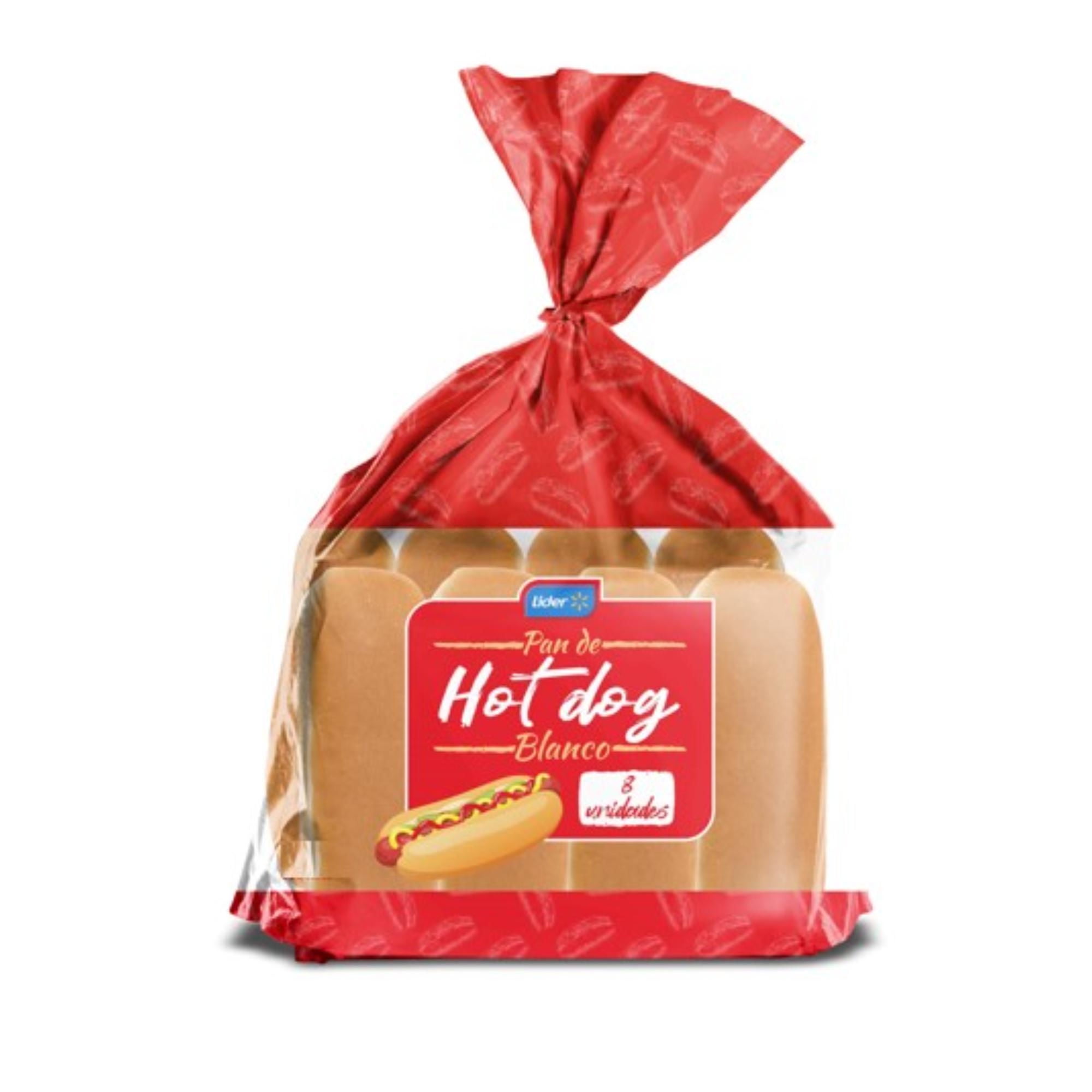 Pan De Completo Hot Dog 8 Un 480 g Lider