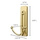 thumbnail image 4 of Wall Hooks Command, tamaño grande, de latón satinado, 2 ganchos dobles, 4 libras, 4 of 9