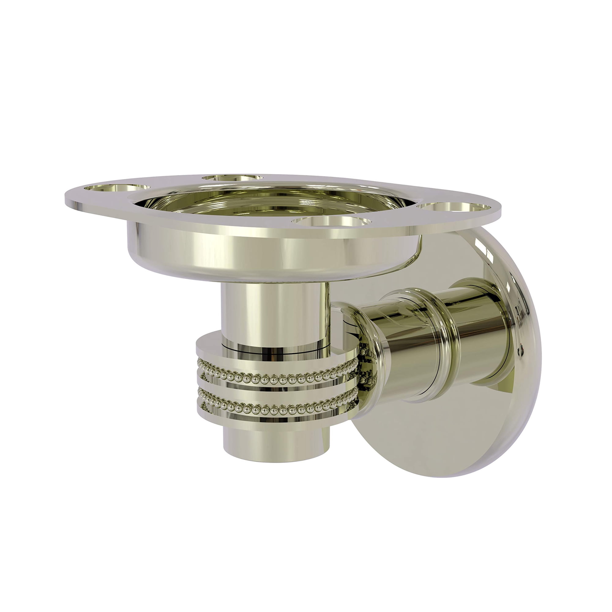 Soporte Para Cepillos De Dientes Allied Brass Continental, Níquel Pulido