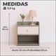 thumbnail image 3 of Velador Zapatero Grey 2 Niveles 1 Cajon 41x33x28 Cm, 3 of 6