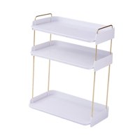 Bothyi - Estante De Almacenamiento Para Encimera, Sólido, Duradero, Apilable Para Comedor Al Aire Libre, Cocina, 3 Capas, Blanco