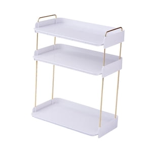 Bothyi - Estante De Almacenamiento Para Encimera, Sólido, Duradero, Apilable Para Comedor Al Aire Libre, Cocina, 3 Capas, Blanco