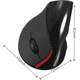 thumbnail image 3 of Mouse vertical inalámbrico ergonómico recargable negro, 3 of 3