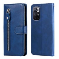 Gangxun - Funda Con Cremallera Para Xiaomi Poco M4 Pro 5G, Carcasa Cartera De Cuero Pu Con Soporte Y Tarjetero