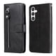 thumbnail image 1 of Funda con Cremallera para Samsung Galaxy S23 FE, Carcasa Cartera de Cuero PU con Soporte y Tarjetero, 1 of 6
