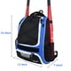 thumbnail image 2 of Mochila WOLT Youth para bate de béisbol, softball, azul, 2 of 7