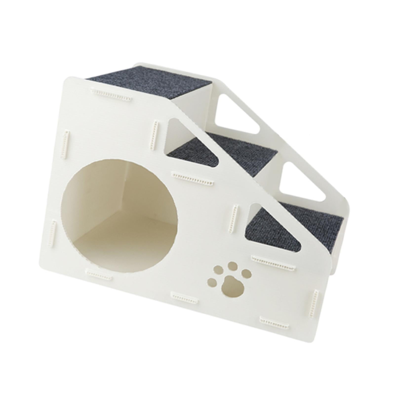 Magideal - Escalera De Mascotas, Escalera De Gato De Mascotas, Gatos De Mascotas Portátiles No Slip Paso Para La Cama De Gatito Mascotas Pequeñas Animales Mayore 3 Pasos