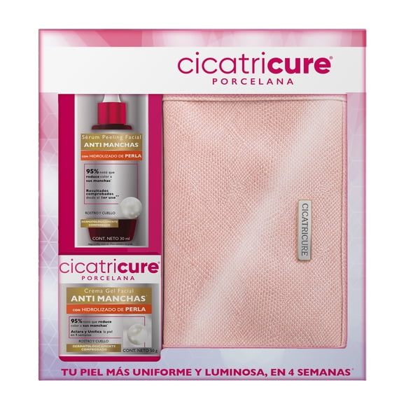 Pack Cicatricure Porcelana Sérum Peeling 30m + Crema Gel 50g