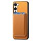 thumbnail image 5 of Funda de Cuero Magnética con Tarjetero para Samsung Galaxy S23 Plus Cubierta Delgada Amarillo, 5 of 5