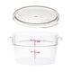 thumbnail image 1 of Contenedor de almacenamiento de alimentos Cambro Camwear de 2 litros con tapa transparente, 1 of 5