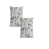 Genérico - Set De 2 Fundas De Cojin Floreadas 45X45 Beige 02