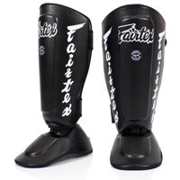 Espinilleras Fairtex Sp7 Muay Thai Para Hombres, Mujeres Y Niños, Color Negro