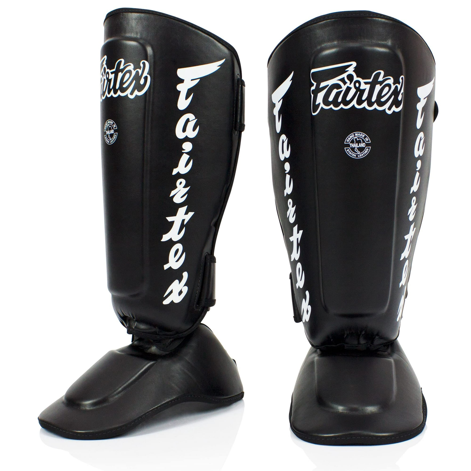 Espinilleras Fairtex Sp7 Muay Thai Para Hombres, Mujeres Y Niños, Color Negro
