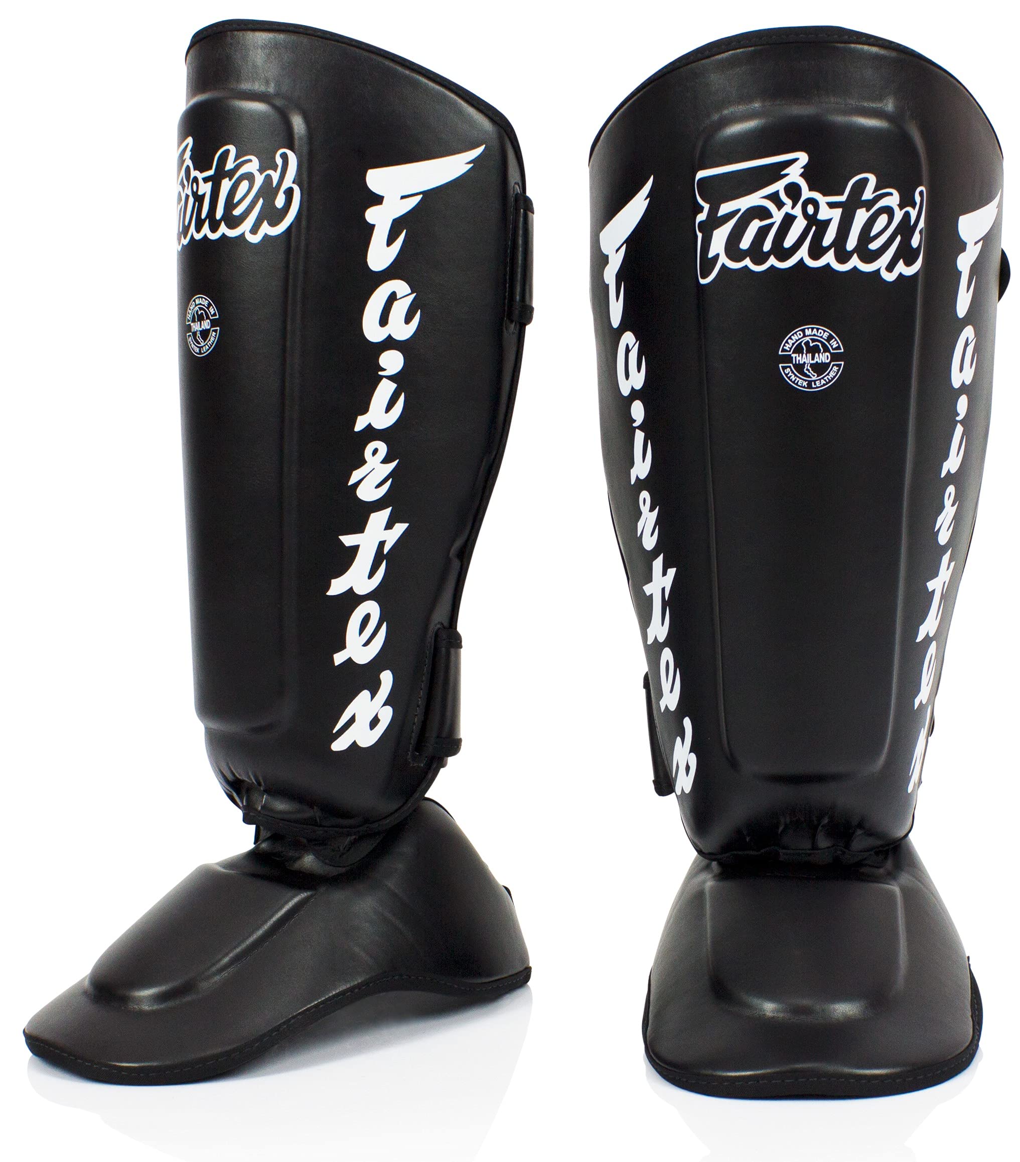 Espinilleras Fairtex Sp7 Muay Thai Para Hombres, Mujeres Y Niños, Color Negro