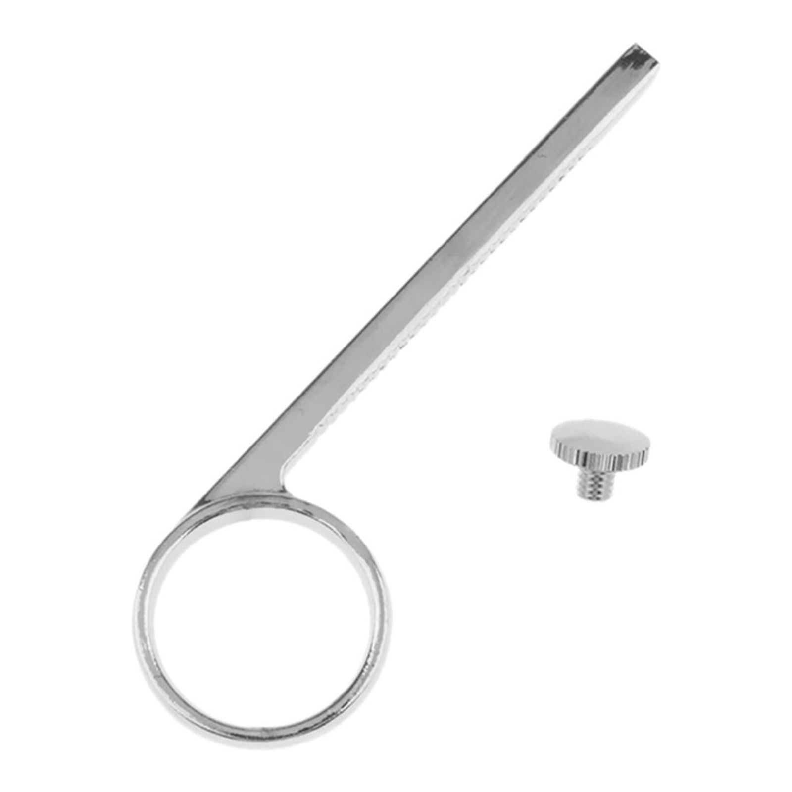 Magideal - Anillo De Dedo Deslizante De Trompeta Bb Aleación De Zinc Útil Portátil Con Kit De Reparación De Tornillo Fijo Válvula De Trompeta Profesional Anillo