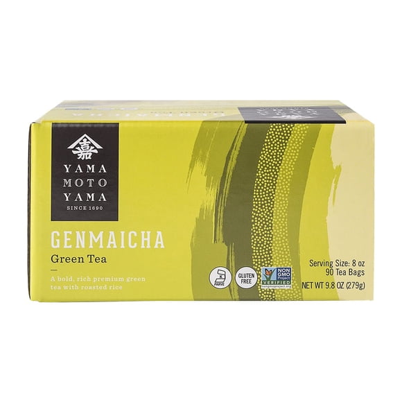 Té Yamamotoyama Genmai Cha, arroz integral tostado verde, 90 bolsitas