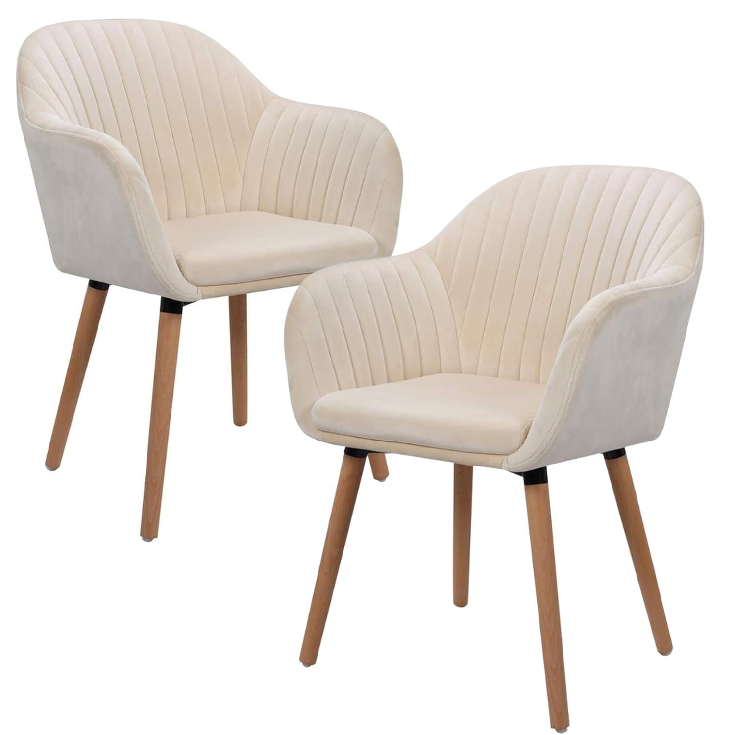 Pandalino - Pack 2 Butacas Sitiales Almer Velvet Beige | Sala, Dormitorio U Oficina Beige