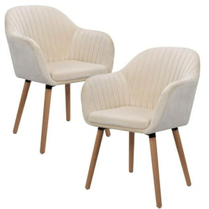 Pandalino - Pack 2 Butacas Sitiales Almer Velvet Beige | Sala, Dormitorio U Oficina