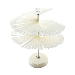 Ioensy - Palos De Soporte De Exhibición De Color Para Decoración De Uñas, Herramientas De Práctica Transparentes De Colores, Cabeza Plana Natural, 120 Uds.