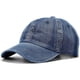thumbnail image 1 of Gorra de béisbol lavada, de algodón vaquero desgastado, ajustable, estilo polo, unisex, 1 of 7