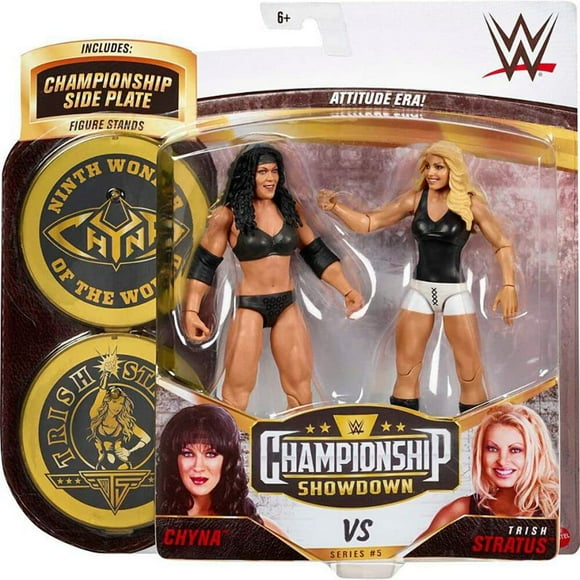WWE Chyna vs Trish Stratus Championship Showdown Side Plate MATTEL NA