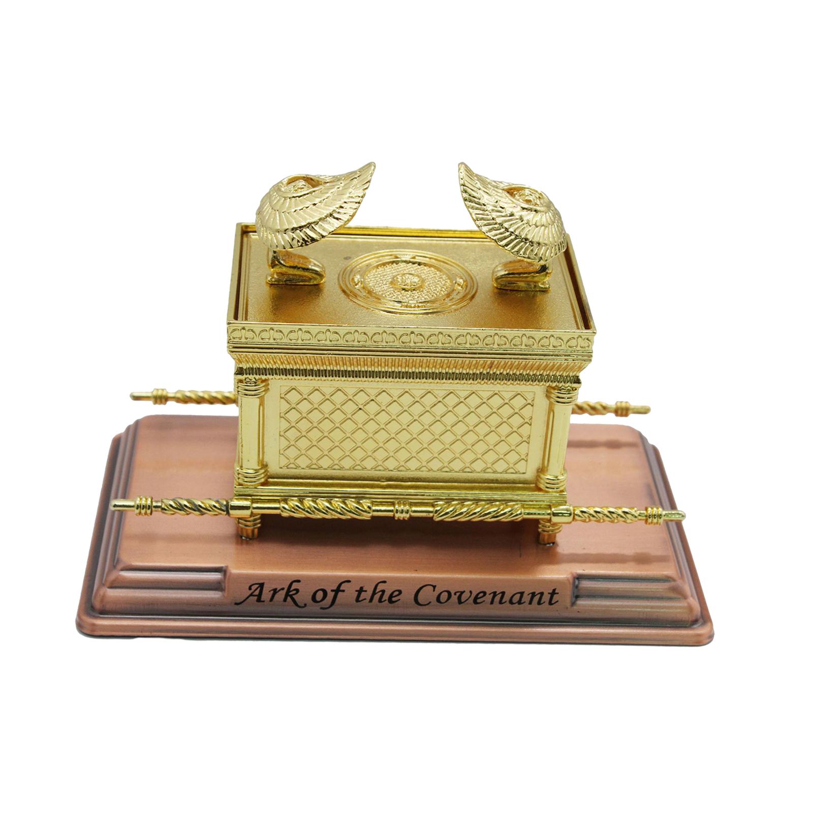 Magideal - Arca De Adornos Para Árboles De Navidad Suministros De Decoración Centro De Mesa Bendición Decorativa De Metal Mini Artesanía Estatua Dorada