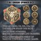thumbnail image 2 of Ruleta Spinner de Dados DND Froggod 7 en 1 de Metal con Relieve 3D, 2 of 7