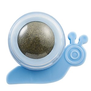 Ioensy - Bola De Hierba Gatera Giratoria Gatos De Juguete Masticar Juguete Moler Los Dientes Para Suministros Para Mascotas Azul