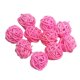 thumbnail image 2 of 10 unids 3 cm mimbre bolas de ratán navidad banquete de boda artesanía decorativa rosa, 2 of 5
