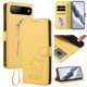 thumbnail image 2 of Funda Volteable con Diseño de Gato para Infinix Hot 60i 5G, Amarillo, 2 of 6