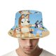 thumbnail image 4 of Bluey Sombrero bucket para adultos, gorra de protección solar, sombrero de pescador plegable para viajes al aire libre, pesca y actividades de verano, 4 of 6