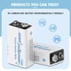 thumbnail image 4 of Pilas Fuspower Super Heavy-Duty de 9 V, 100 unidades (paquete de 1), 4 of 8