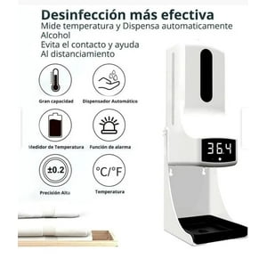 Mommy Secrets - Dispensador De Jabon Y Alcohol Sensor Inteligente Y Termómetro K9X