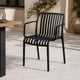 thumbnail image 1 of Silla Terraza Negra Para Espacios Exteriores Modernos, 1 of 8