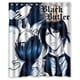 thumbnail image 1 of Cortina de ducha de Butler negro, anime japonés, juego de cortinas de baño con ganchos, tamaño 60 x 72 pulgadas, 1 of 3