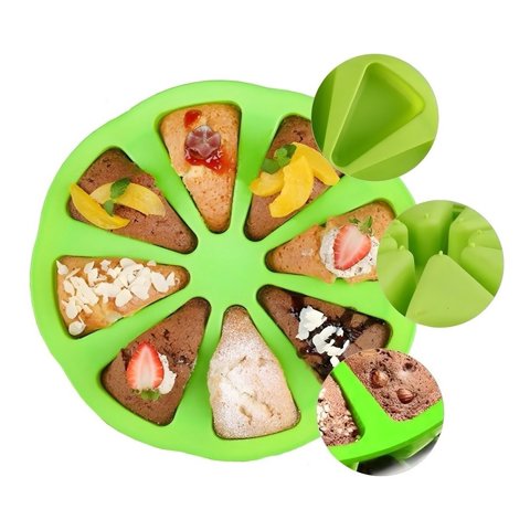 Genérico - Molde Silicona Rebanada Moldes Reposteria Molde De Porciones