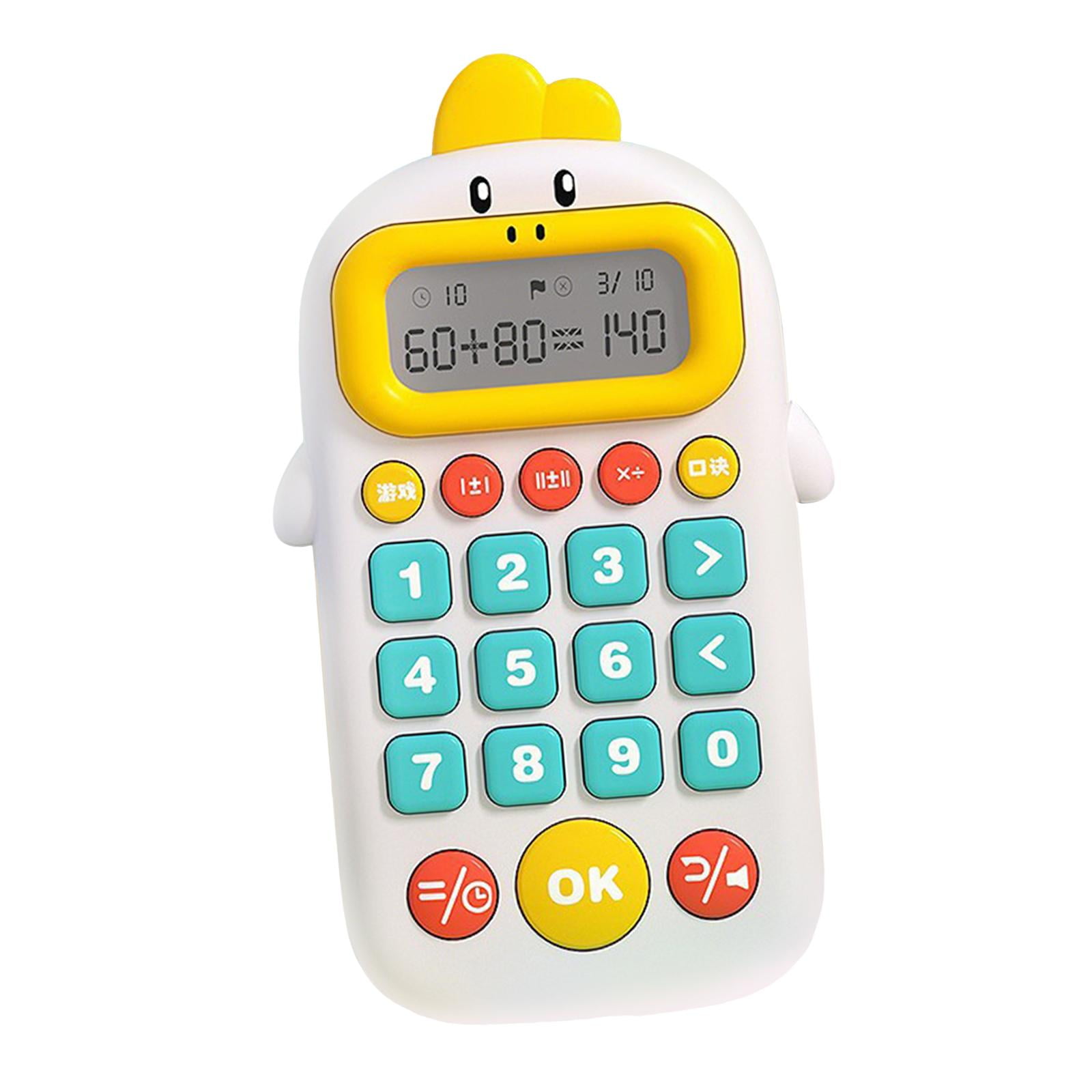 Magideal - Juego Electrónico De Matemáticas Herramienta De Enseñanza Máquina Aritmética Y Juguete Didáctico Con Práctica De Cuatro Operaciones Adecuado Para Est Blanco