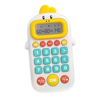 Magideal - Juego Electrónico De Matemáticas Herramienta De Enseñanza Máquina Aritmética Y Juguete Didáctico Con Práctica De Cuatro Operaciones Adecuado Para Est Blanco