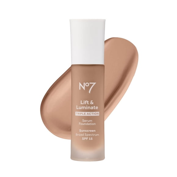 Base No7 Lift & Luminate de triple acción, sándalo, 30 ml