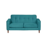 Latam Home - Sofa Salerno 2C Tela Velvet Turquesa