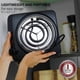 thumbnail image 3 of Quemador de Encimera OVENTE BGC101B 1000W Bobina Negra de 15 cm, 3 of 8