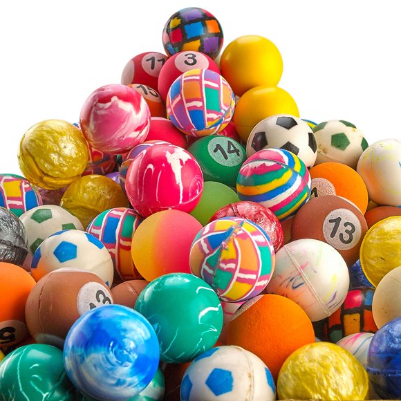 Bouncy Balls Bedwina, paquete de 250 bolas Hi Bounce, 27 mm, para niños