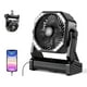 thumbnail image 1 of Ventilador con pilas AddAcc de 20000 mAh con luz giratoria de 270°, 1 of 3