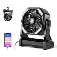 Ventilador Con Pilas Addacc De 20000 Mah Con Luz Giratoria De 270°