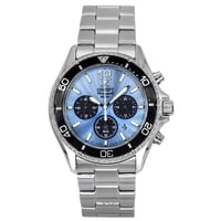 Reloj Orient Sports Cronógrafo Automático De Buceo Esfera Azul Cielo Acero Inoxidable Ra-Tx0206L 200M Para Hombre